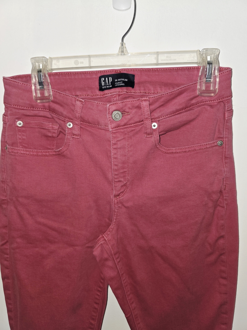 GAP Denim Curvy Legging - Dusty Rose Size 30 / 10 Raw Hem